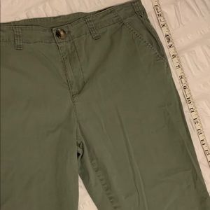Cropped, Khaki Green, loose fit. Cute with sandals
